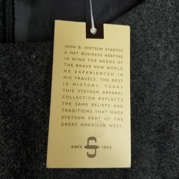 Stetson | Wool Blend Gray Dress A Line 10 New - Picture 9 of 10